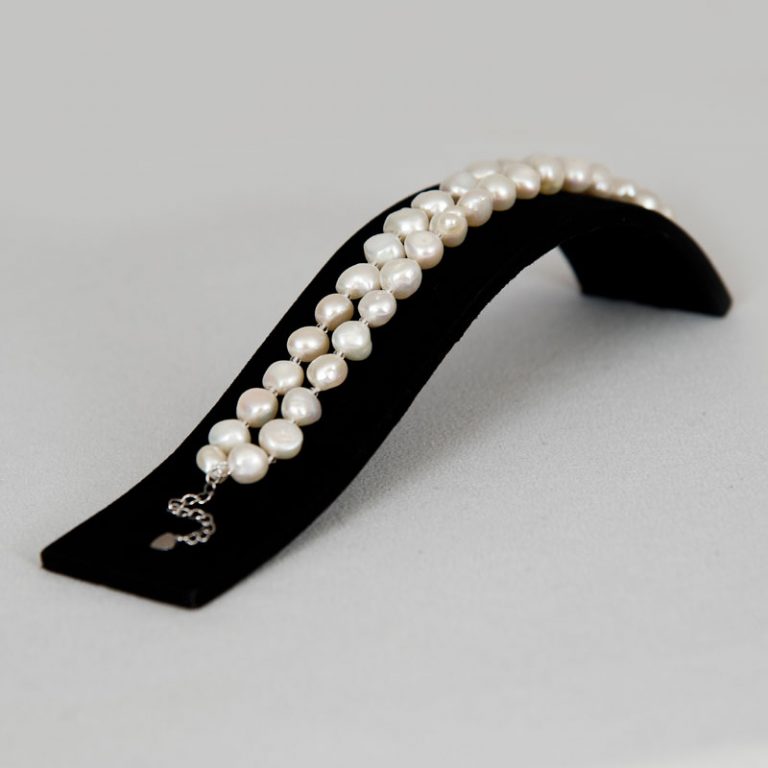 Double Strand Potato Style Pearl Bracelet