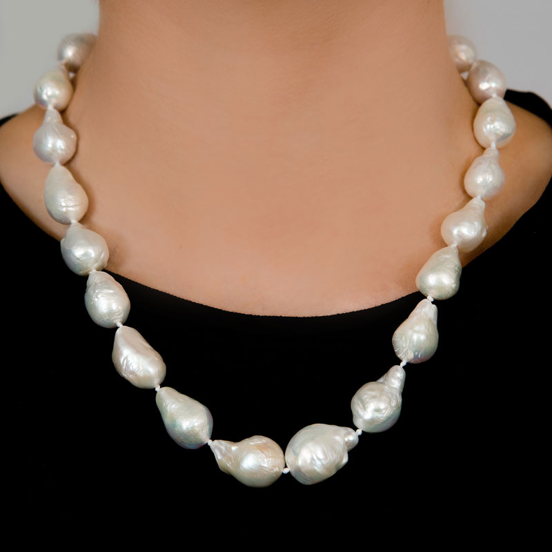 Edison Extra Large 19 inch Pearl Necklace