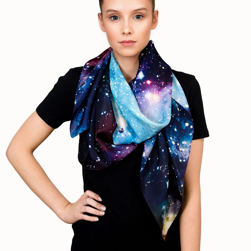 Starry Universe silk scarf