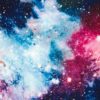 Starry Universe Silk Scarf Close up
