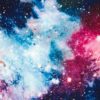 Starry Universe Silk Scarf Close up