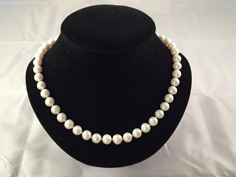 Top Quality 9mm Round Pearl Necklace I Love My Pearls