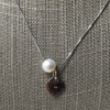 Pearl and heart pendant